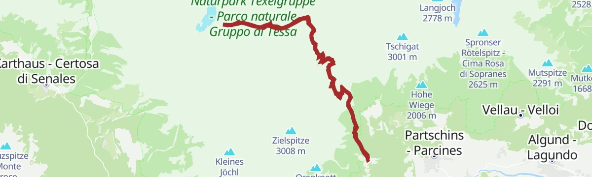 Route map: Escursione alpinistica al Roteck / Monte Rosso (3.337 m)